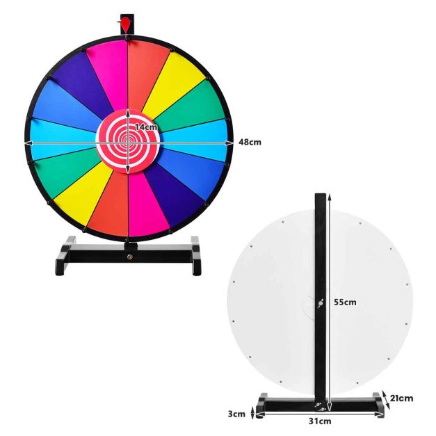 18" Tabletop Spinning Prize Wheel hire Sydney